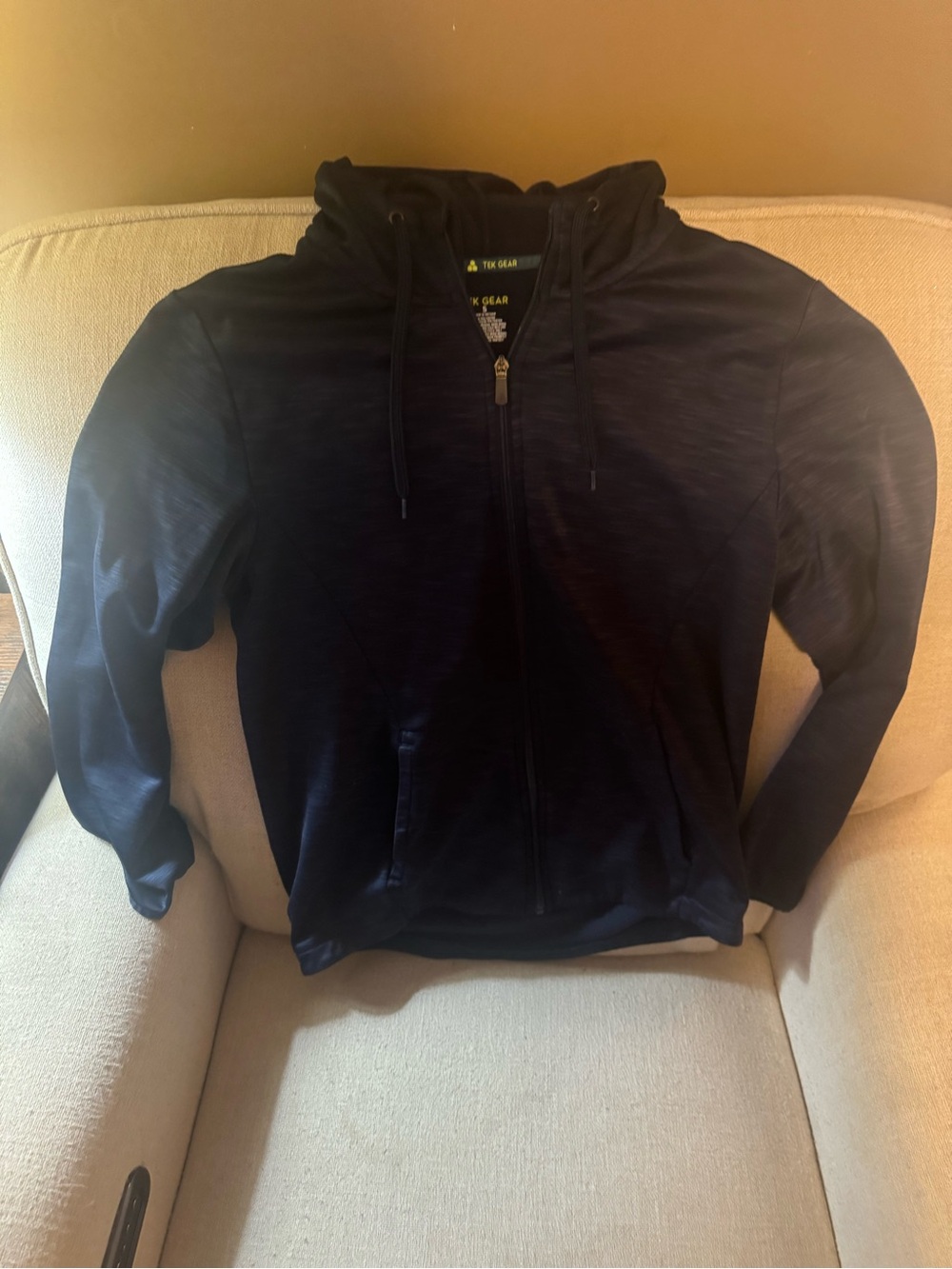 Men's Navy Zip-Up Hoodie